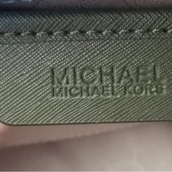 Michael Kors Studded Olive Green tote. Gently used. - Picture 2 of 6